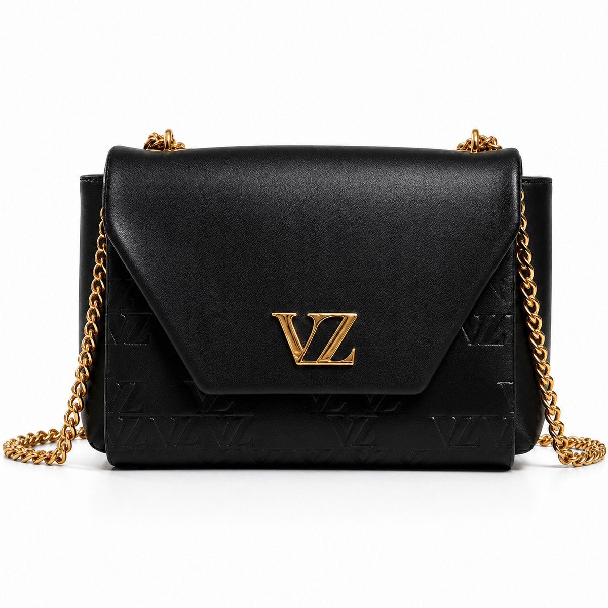 Bolso Vélez Bowling™ de Cuero Premium y Cadena Dorada - Lote Promocional Exclusivo